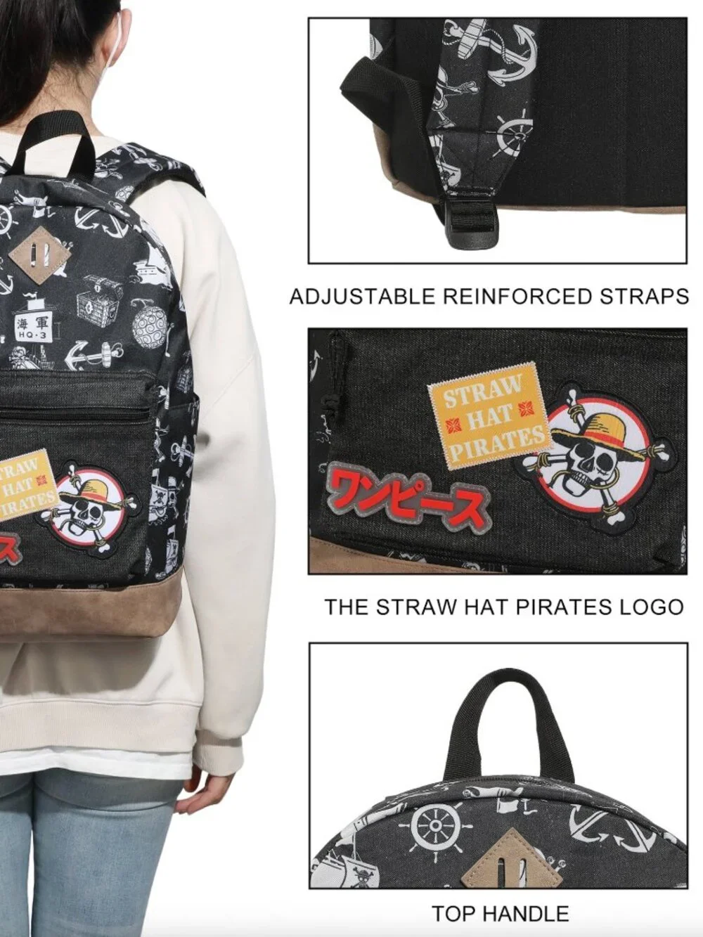 One Piece Live Action Icons Laptop Backpack